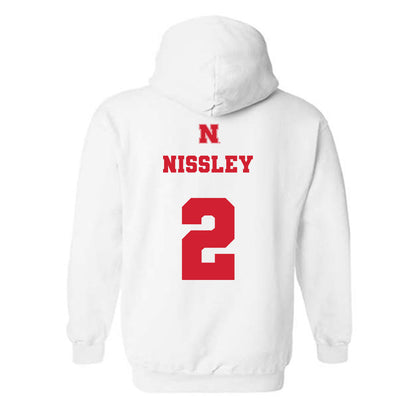 Nebraska - NCAA Women's Basketball : Logan Nissley - Generic Shersey Hooded Sweatshirt-1