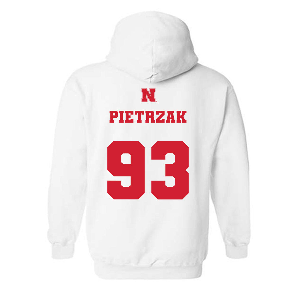 Nebraska - NCAA Football : Kade Pietrzak - Generic Shersey Hooded Sweatshirt-1