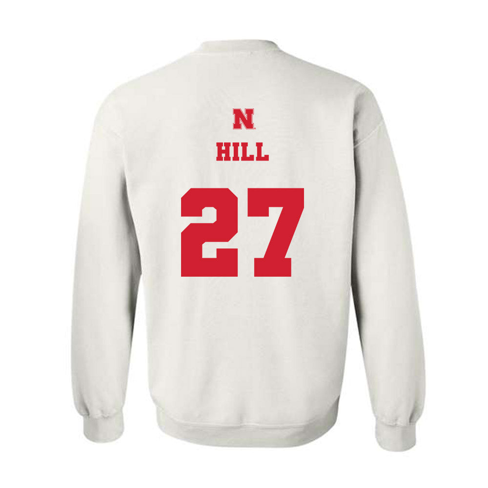 Nebraska - NCAA Softball : Natalia Hill - Generic Shersey Crewneck Sweatshirt-1
