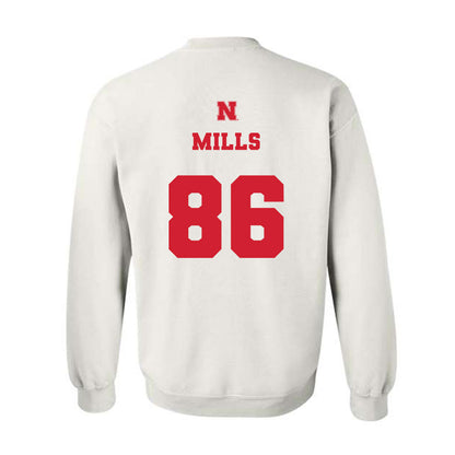 Nebraska - NCAA Football : Cortez Mills - Generic Shersey Crewneck Sweatshirt-1