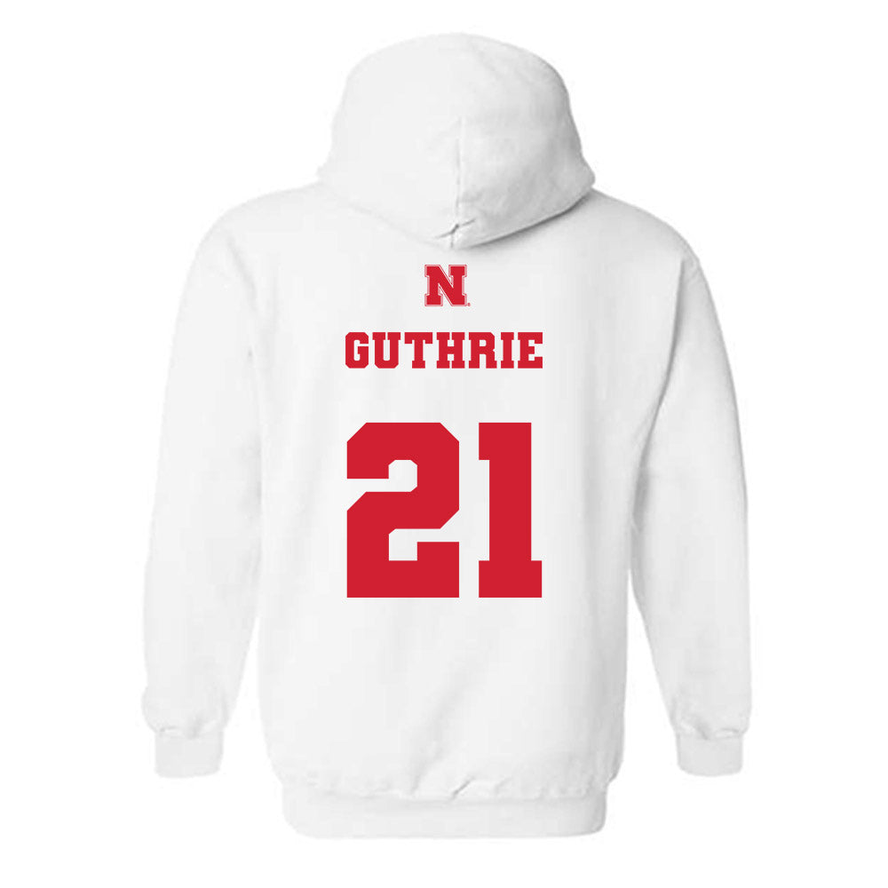 Nebraska - NCAA Football : Rex Guthrie - Generic Shersey Hooded Sweatshirt-1