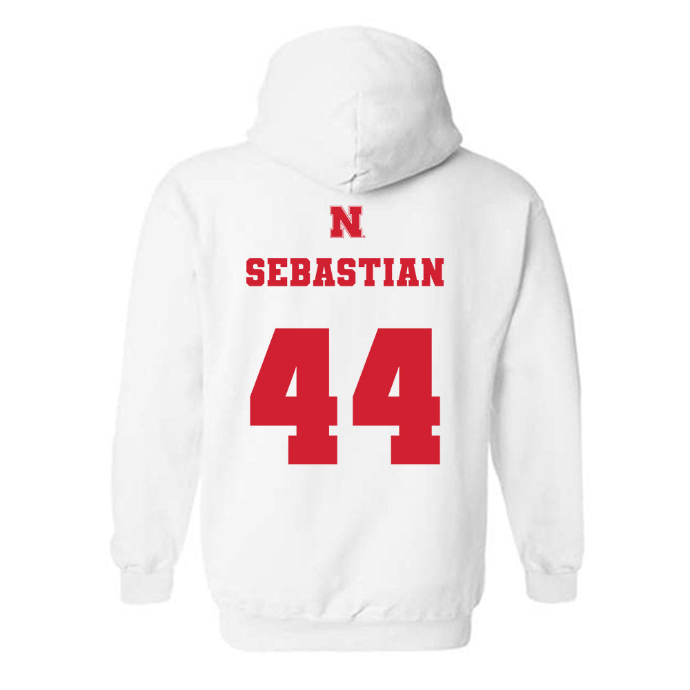 Nebraska - NCAA Baseball : Blake Sebastian - Generic Shersey Hooded Sweatshirt-1