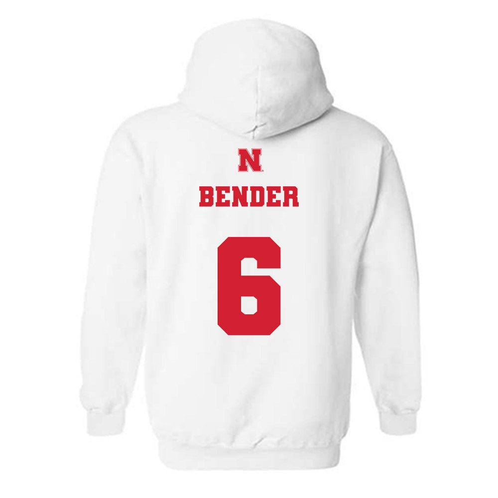 Nebraska - NCAA Baseball : Pryce Bender - Generic Shersey Hooded Sweatshirt-1