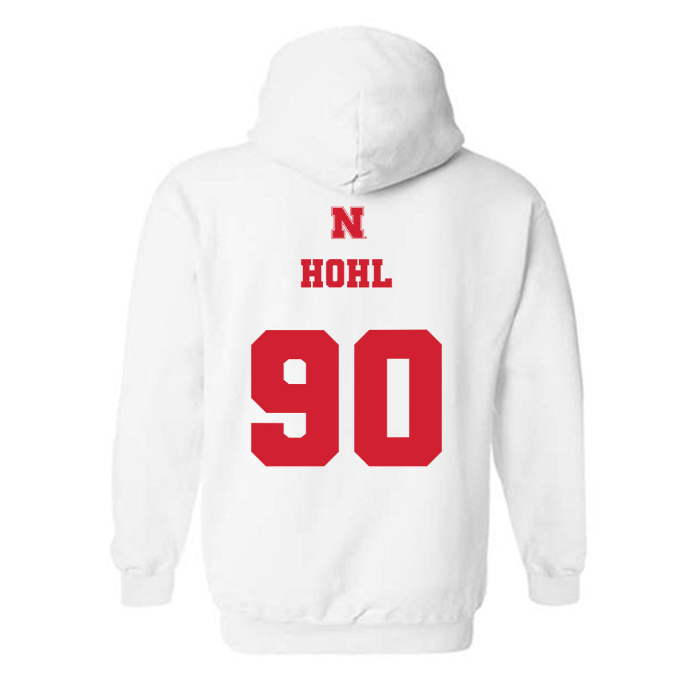 Nebraska - NCAA Football : John Hohl - Generic Shersey Hooded Sweatshirt-1