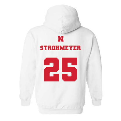Nebraska - NCAA Baseball : Reed Strohmeyer - Generic Shersey Hooded Sweatshirt-1