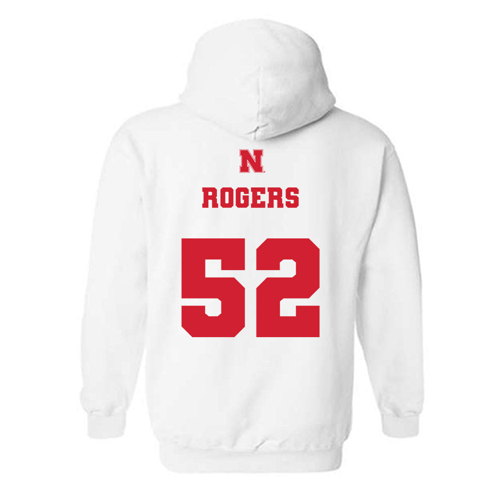 Nebraska - NCAA Football : Dylan Rogers - Generic Shersey Hooded Sweatshirt-1