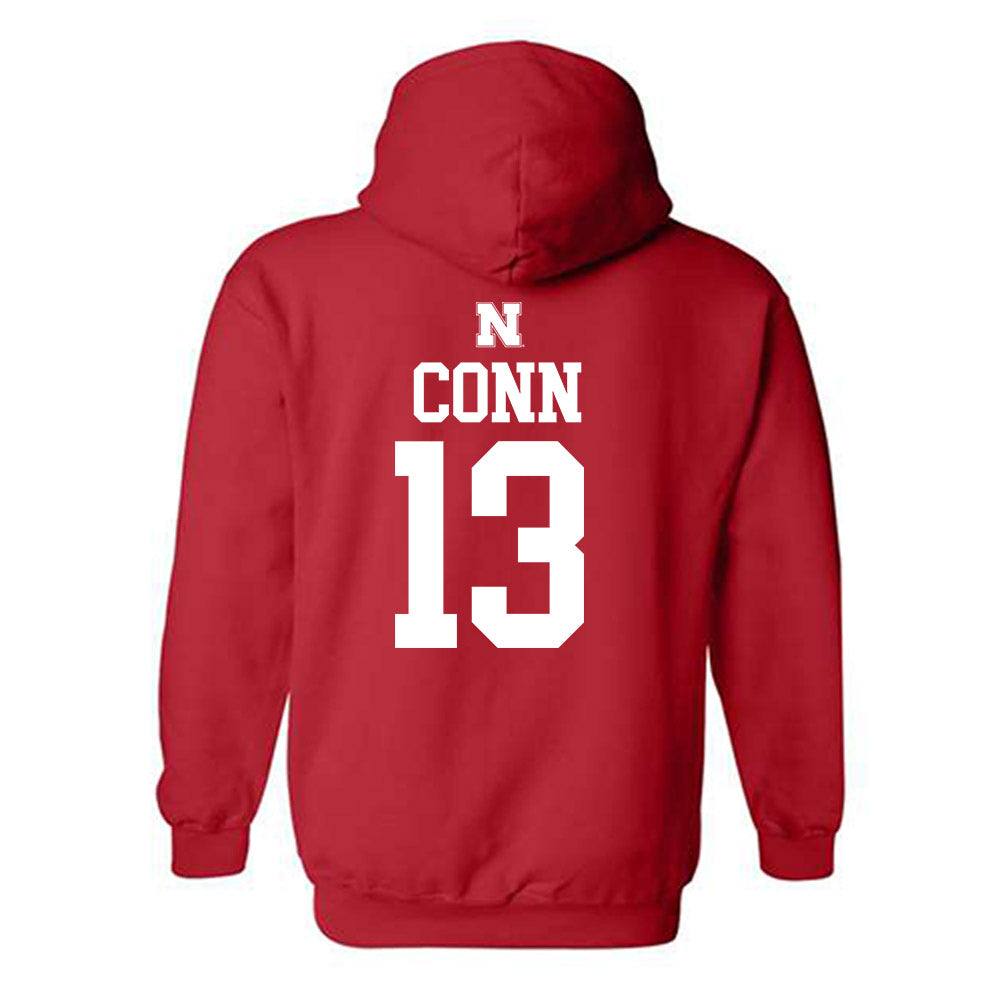 Nebraska - NCAA Football : Jamir Conn - Generic Shersey Hooded Sweatshirt-1