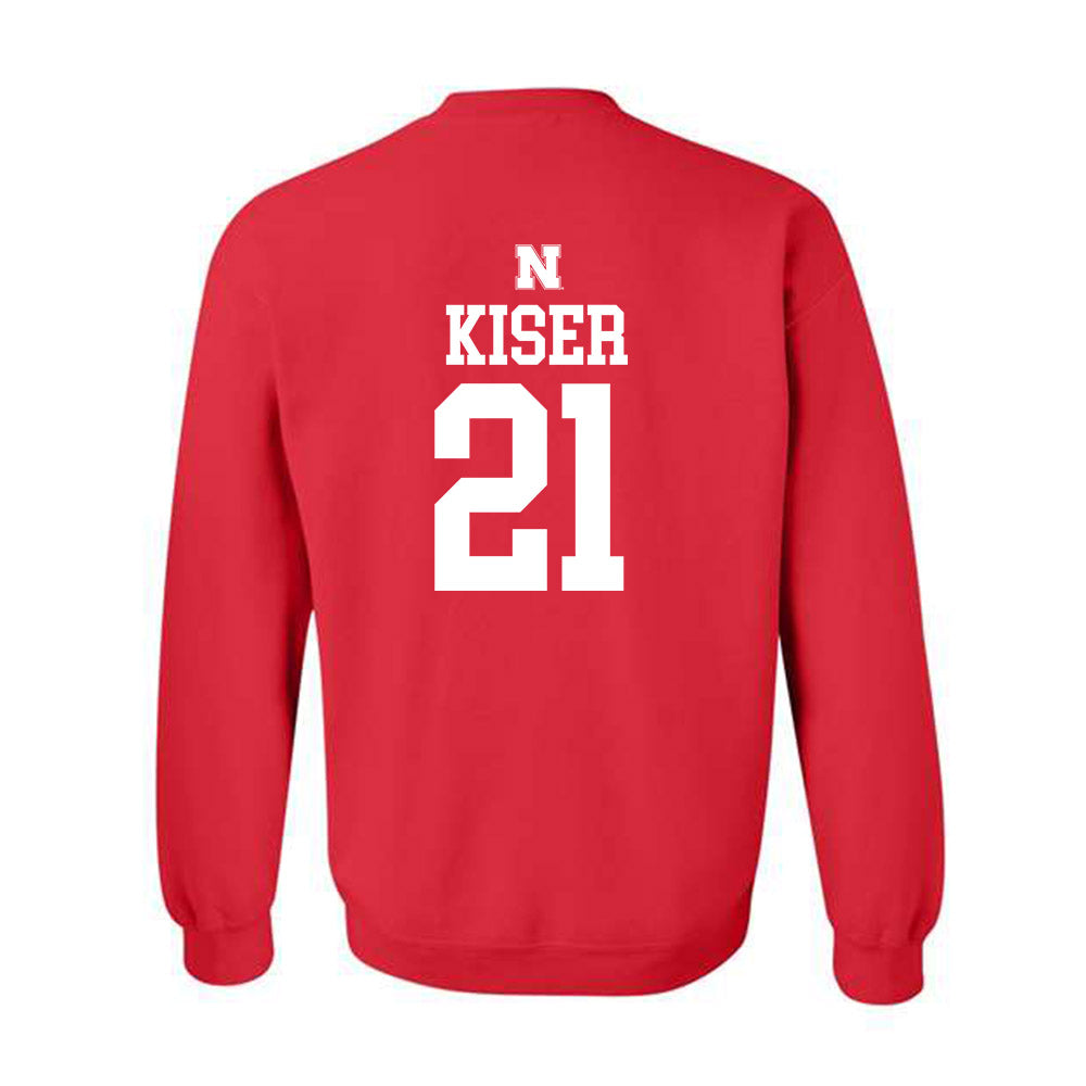 Nebraska - NCAA Women's Soccer : Izzie Kiser - Generic Shersey Crewneck Sweatshirt-1