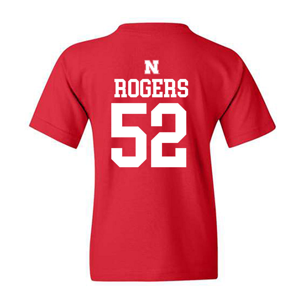 Nebraska - NCAA Football : Dylan Rogers - Generic Shersey Youth T-Shirt-1