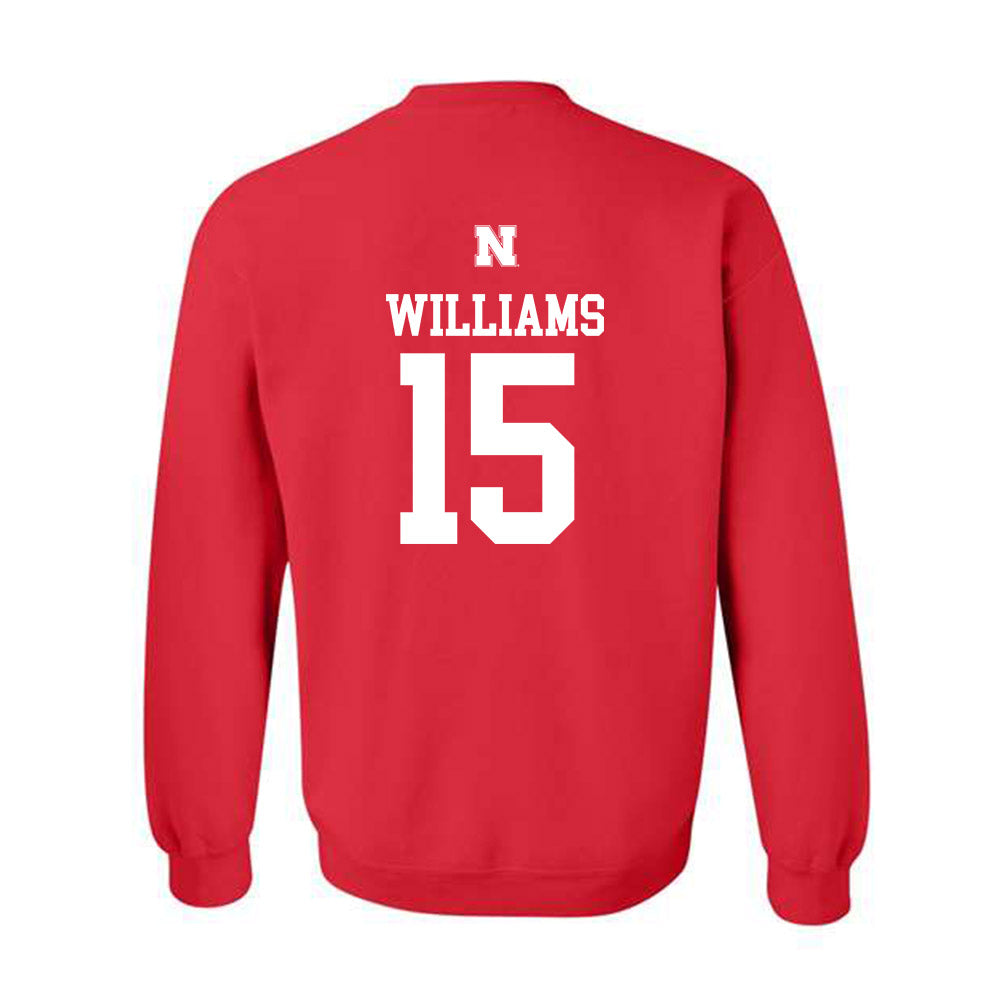 Nebraska - NCAA Softball : Kennadi Williams - Generic Shersey Crewneck Sweatshirt-1