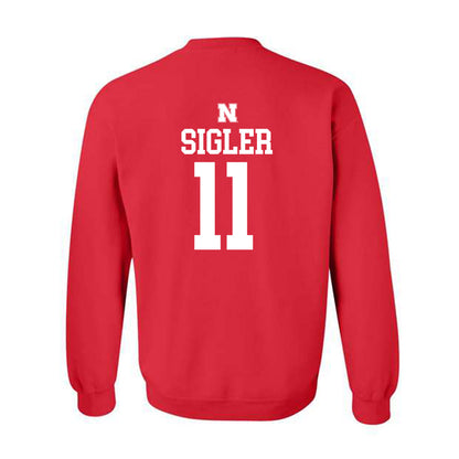 Nebraska - NCAA Women's Volleyball : Teraya Sigler - Generic Shersey Crewneck Sweatshirt-1