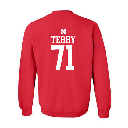 Nebraska - NCAA Football : Tyson Terry - Generic Shersey Crewneck Sweatshirt-1