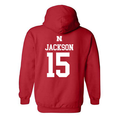 Nebraska - NCAA Women's Volleyball : Andi Jackson - Generic Shersey Hooded Sweatshirt-1