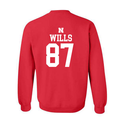 Nebraska - NCAA Football : Jack Wills - Generic Shersey Crewneck Sweatshirt-1