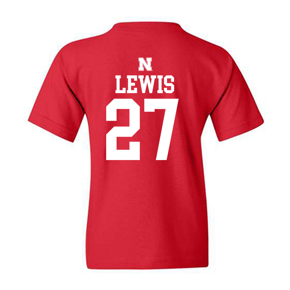 Nebraska - NCAA Women's Soccer : Nathalie Lewis - Generic Shersey Youth T-Shirt-1
