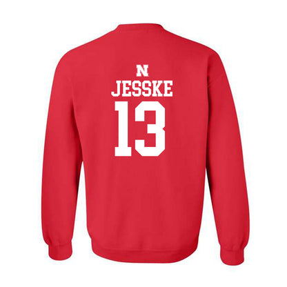 Nebraska - NCAA Baseball : Will Jesske - Generic Shersey Crewneck Sweatshirt-1