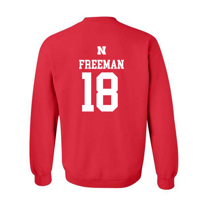 Nebraska - NCAA Baseball : Preston Freeman Freeman - Generic Shersey Crewneck Sweatshirt-1