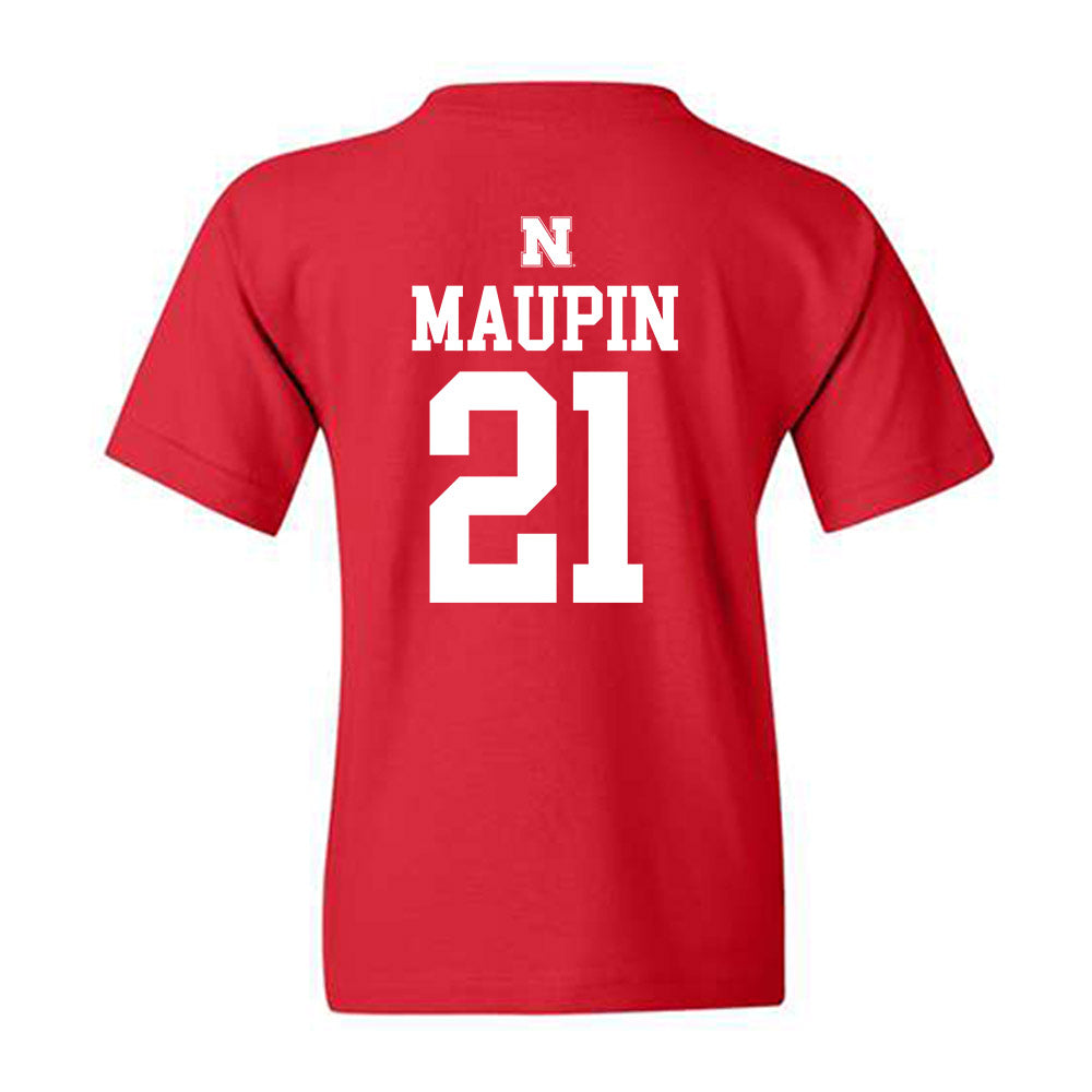 Nebraska - NCAA Women's Basketball : Eliza Maupin - Generic Shersey Youth T-Shirt-1