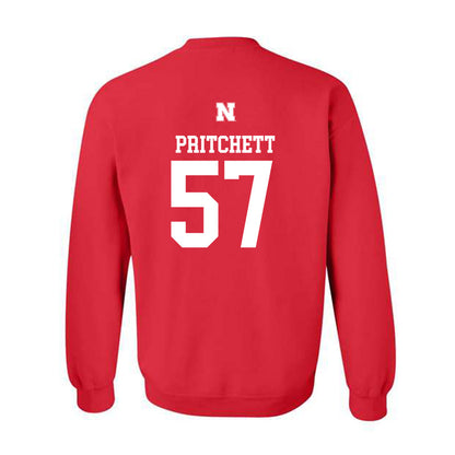 Nebraska - NCAA Football : Elijah Pritchett - Generic Shersey Crewneck Sweatshirt-1