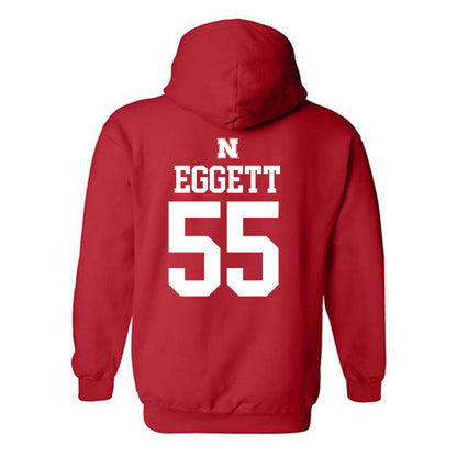 Nebraska - NCAA Women's Soccer : Kate Eggett - Generic Shersey Hooded Sweatshirt-1