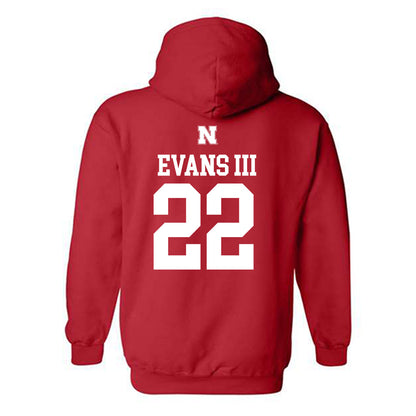 Nebraska - NCAA Football : Victor Evans III - Generic Shersey Hooded Sweatshirt-1