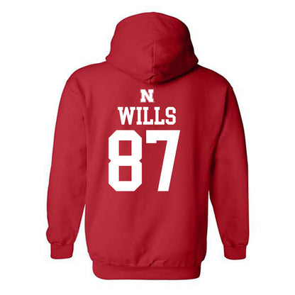 Nebraska - NCAA Football : Jack Wills - Generic Shersey Hooded Sweatshirt-1
