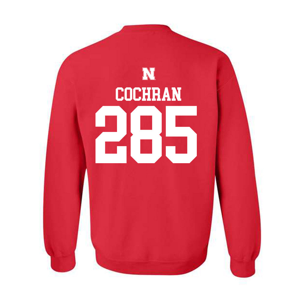 Nebraska - NCAA Wrestling : Lucas Cochran - Generic Shersey Crewneck Sweatshirt-1