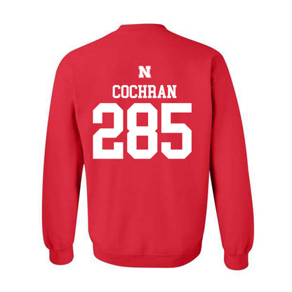 Nebraska - NCAA Wrestling : Lucas Cochran - Generic Shersey Crewneck Sweatshirt-1