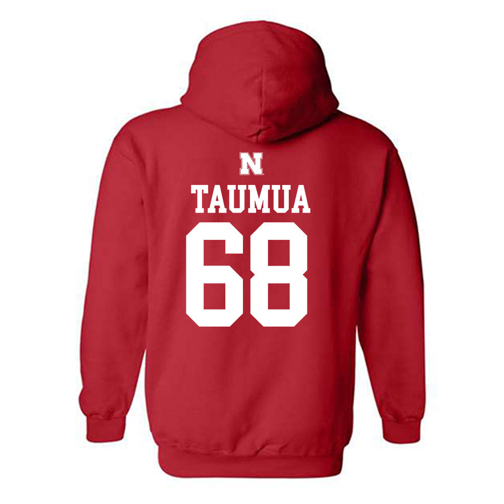 Nebraska - NCAA Football : Preston Taumua - Generic Shersey Hooded Sweatshirt-1