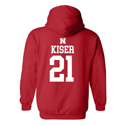 Nebraska - NCAA Women's Soccer : Izzie Kiser - Generic Shersey Hooded Sweatshirt-1