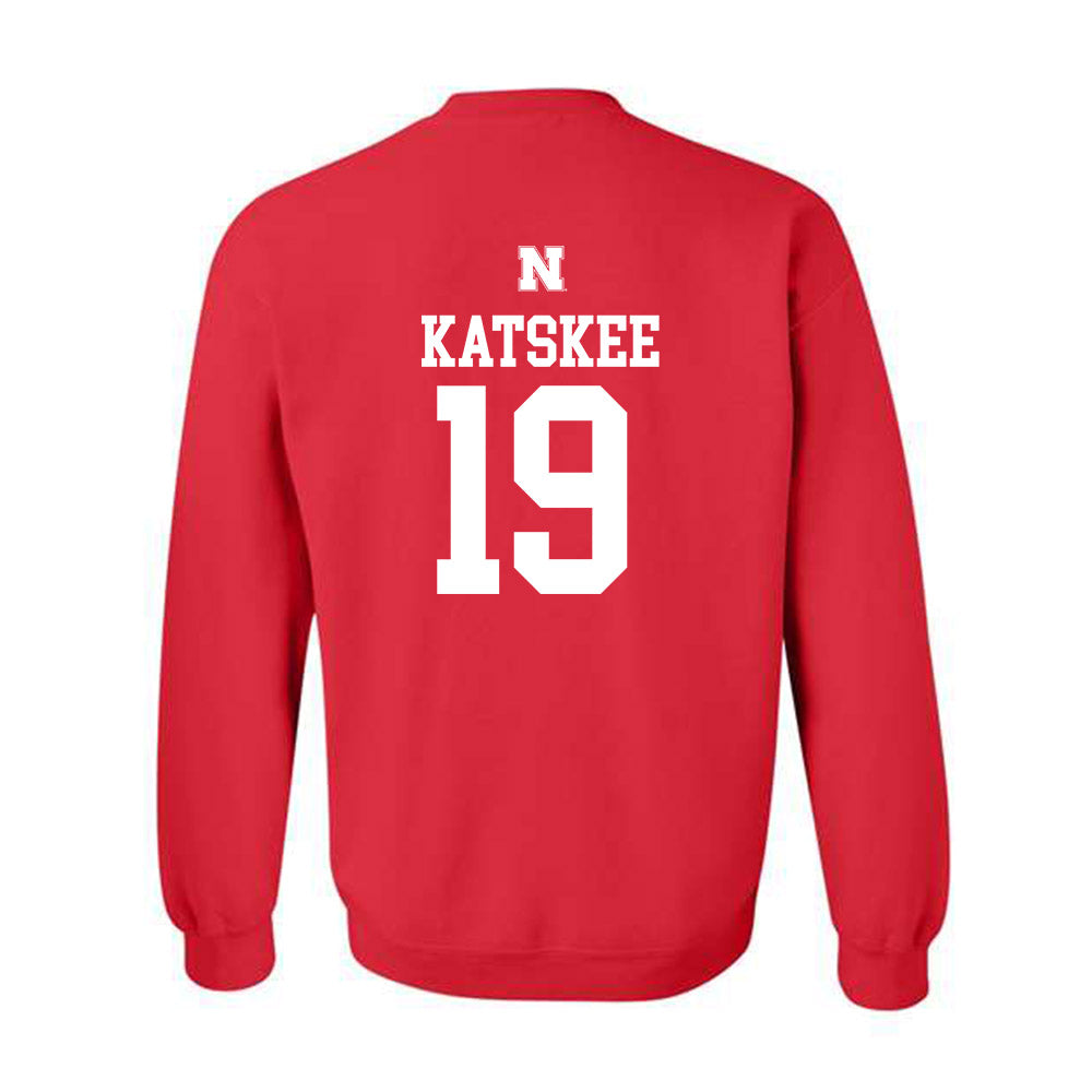 Nebraska - NCAA Baseball : Cooper Katskee - Generic Shersey Crewneck Sweatshirt-1