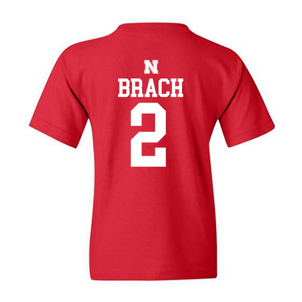 Nebraska - NCAA Women's Soccer : Mila Brach - Generic Shersey Youth T-Shirt-1