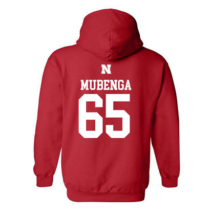 Nebraska - NCAA Football : Paul Mubenga - Generic Shersey Hooded Sweatshirt-1