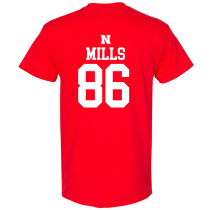 Nebraska - NCAA Football : Cortez Mills - Generic Shersey T-Shirt-1