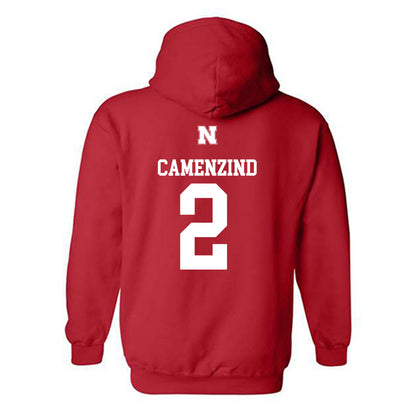 Nebraska - NCAA Softball : Lauren Camenzind - Generic Shersey Hooded Sweatshirt-1