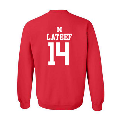 Nebraska - NCAA Football : TJ Lateef - Generic Shersey Crewneck Sweatshirt-1
