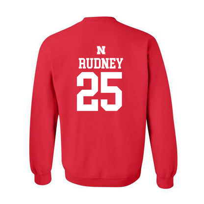 Nebraska - NCAA Women's Soccer : Ella Rudney - Generic Shersey Crewneck Sweatshirt-1
