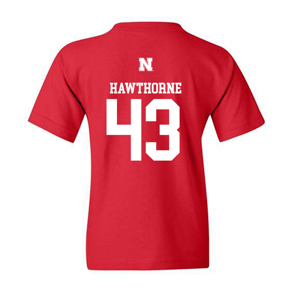 Nebraska - NCAA Football : Will Hawthorne - Generic Shersey Youth T-Shirt-1