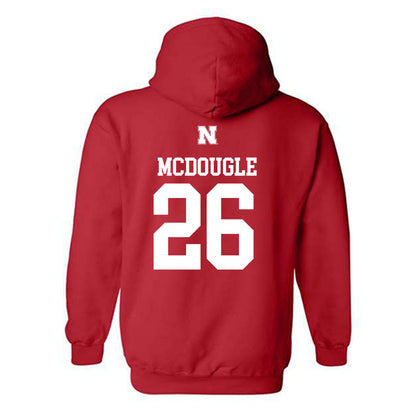 Nebraska - NCAA Football : Dwayne Mcdougle - Generic Shersey Hooded Sweatshirt-1