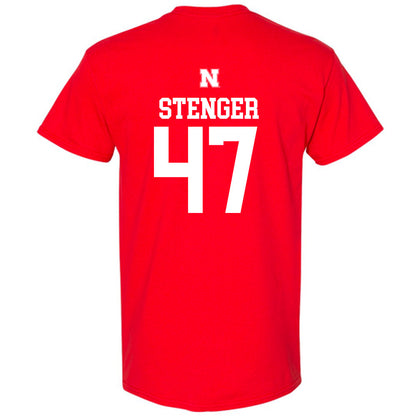 Nebraska - NCAA Football : Gage Stenger - Generic Shersey T-Shirt-1