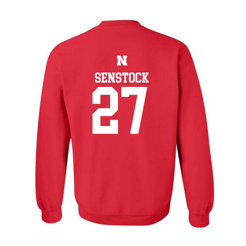 Nebraska - NCAA Baseball : Joey Senstock - Generic Shersey Crewneck Sweatshirt-1
