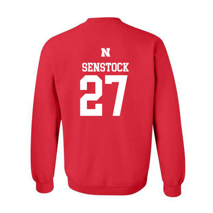 Nebraska - NCAA Baseball : Joey Senstock - Generic Shersey Crewneck Sweatshirt-1