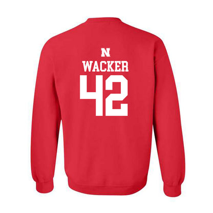 Nebraska - NCAA Football : Derek Wacker - Generic Shersey Crewneck Sweatshirt-1
