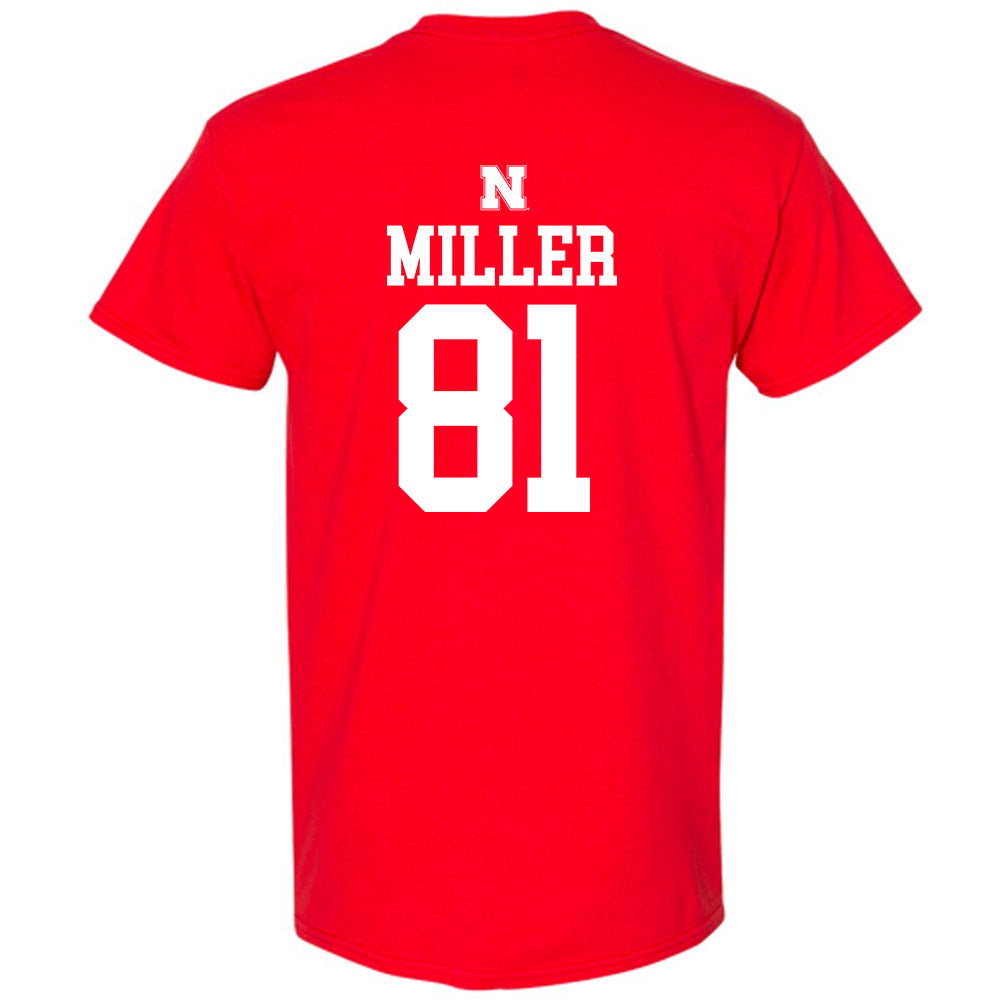 Nebraska - NCAA Football : Hayes Miller - Generic Shersey T-Shirt-1