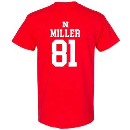 Nebraska - NCAA Football : Hayes Miller - Generic Shersey T-Shirt-1