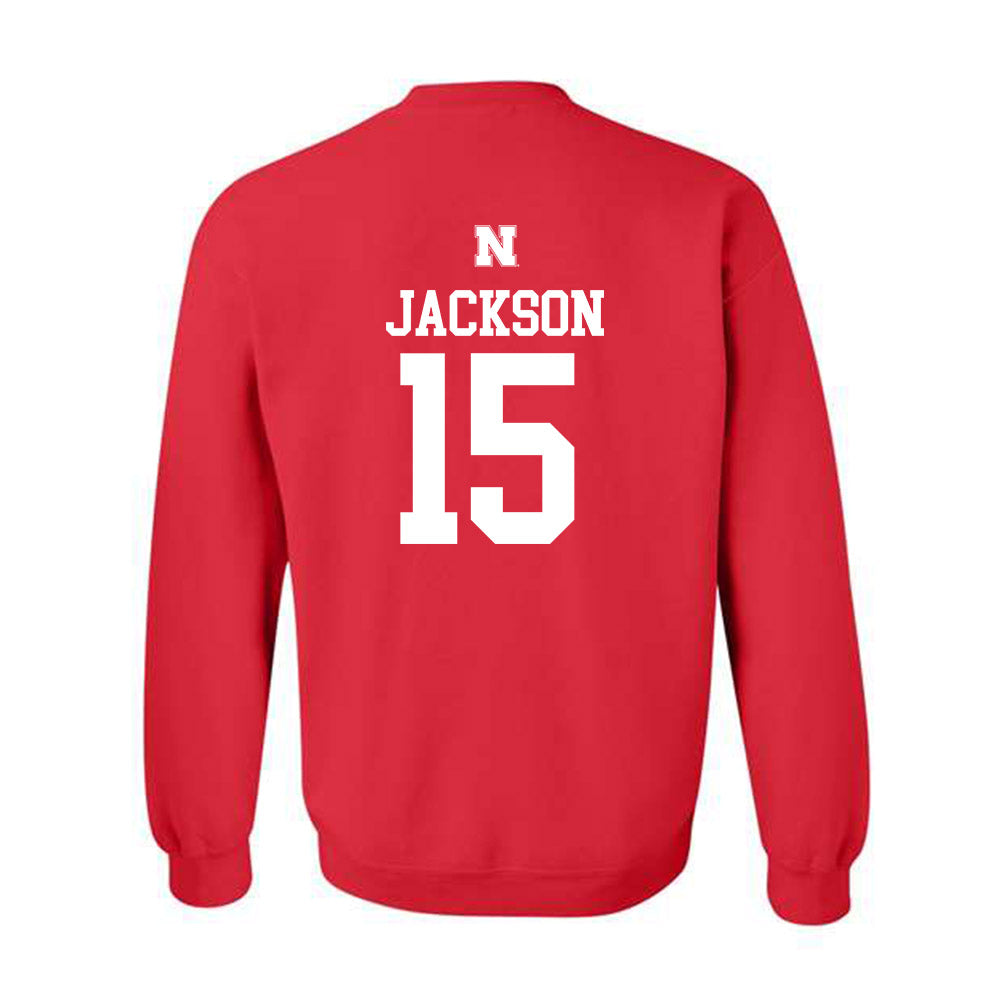 Nebraska - NCAA Women's Volleyball : Andi Jackson - Generic Shersey Crewneck Sweatshirt-1