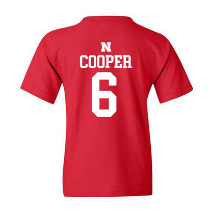 Nebraska - NCAA Men's Basketball : Will Cooper - Generic Shersey Youth T-Shirt-1