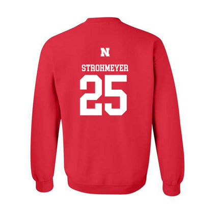 Nebraska - NCAA Baseball : Reed Strohmeyer - Generic Shersey Crewneck Sweatshirt-1