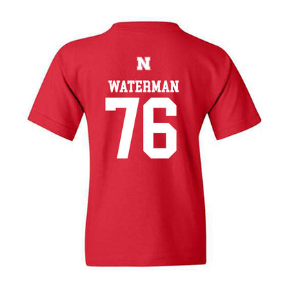 Nebraska - NCAA Football : Rex Waterman - Generic Shersey Youth T-Shirt-1