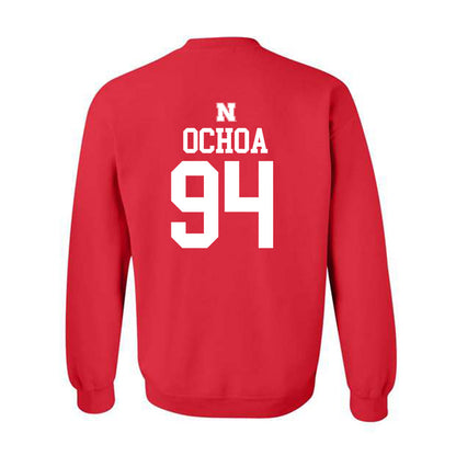 Nebraska - NCAA Football : Jordan Ochoa - Generic Shersey Crewneck Sweatshirt-1